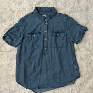 A New Day Denim/Chambray-like Blouse